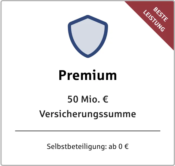 HFK1676 Versicherung Privathaftpflicht Komfort-Tarif. Mit einer Versicherungssumme von 50 Mio. Euro und einer Selbstbeteiligung ab 0 Euro. 